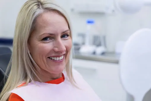mature woman at dentist